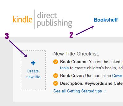 kindle direct publishing login